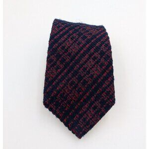 John Frederics Vintage 60s 70s Men's Tie Blue Red Textured